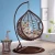 Import Hot sell Casual Relax Single Large Thick Vine Rattan Hanging Chairs swing  rattan wicker egg chair  Living Room outdoor garden from China