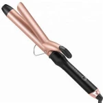 Hot selling 32mm curling tong rose gold tourmaline ceramic hair curler 2018
