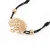 Import Hot Selling Simple Design Wax Cord Plating Rose Gold Metal Charm Bracelet from China