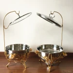 Hotel and Restaurant  4L/6L / 8L Stainless Steel Buffte Set Gold Luxury Chafing Dish Food Warmer