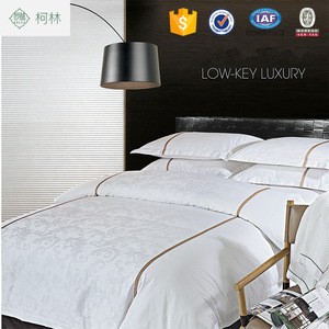 hotsale apartment use  China 100% cotton top bed sheet for hotel