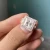 Import HQ Gems Womens Ring Soild 14K Yellow Gold 10x10mm 6 Carats Princess Cut VVS1 D Moissanite Diamond wedding ring from China