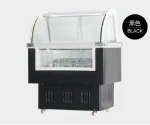 Ice Cream Showcase Frozen  Refrigerator Coffee Shop Display cabinet Refrigeration+Equipment Low temperature energy saving glass