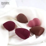 IMAGIC newest facial sponge private label powder puff different colors and shapes makeup tool sponge applicator cosmetic sponge