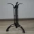 Import Industrial Black  Pedestal Design Black  Pedestal chrome pedestal  Cast Iron  nature travertine top  Dining Metal Table leg from China