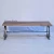 Import Industrial Cast Iron Patio Bench With Reclaimed Wooden Top from India
