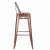 Import Industrial Metal Bar High Chair,Vintage Metal Bar Chair With Back from China