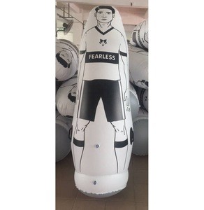inflatable pvc football soccer training dummy football mannequin, inflatable goal keeper training dummy