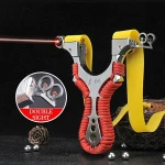 Infrared Aiming Slingshot High Precision Outdoor Shooting Catapult with Flat Rubber Band Outdoor Hunting Game Sling Shot