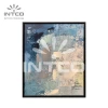 INTCO Modern Minimalist Style Colorful Hand Painted Abstract blue fantasy interior wall art with frame