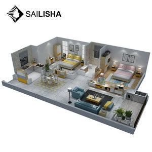 Interior Design Furnishing Project Full houses furniture suit bedroom/living room/dining room furniture set