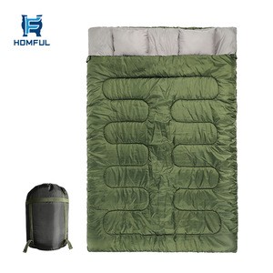 Inventory HOMFUL 3 Season Lightweight Outdoor Camping Double Sleeping Bag Winter for traveling &amp; hiking