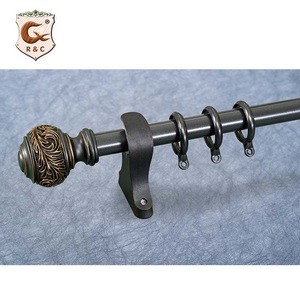 Iron aluminum double curtain rods sets for curtain accessories