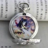 Japanese Anime waist chain Pocket Watch popular Style silver Quartz Clock Pocket Watch With Chain Factory Direct Sale!