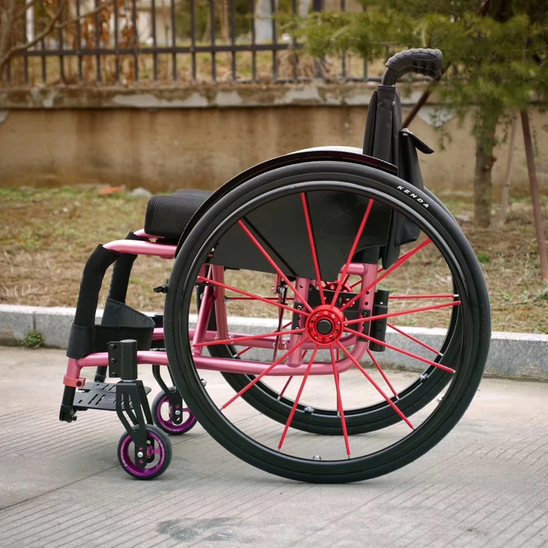 JBH Physical Therapy Equipments 4 Kinds of Seat Width Sport Manual Wheelchair for Disabled People Outside and Travel Around
