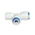 Import K7544 white plastic quick Tee pipe connector fitting with 1/4&#39;&#39; tube connector &amp; 1/4&#39;&#39; male thread from China