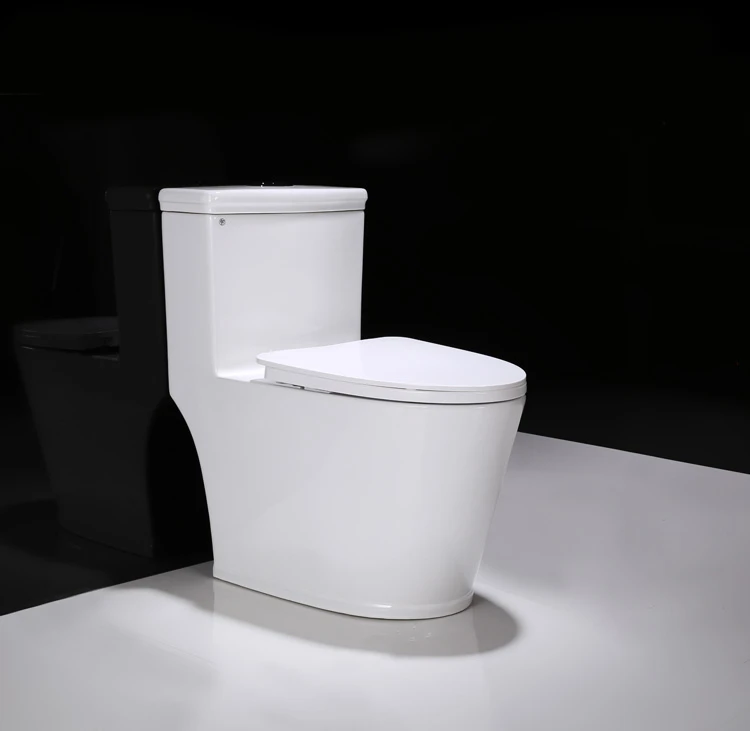KD-T084P Chaozhou Factory Elegant Curved Design Nice Bathroom Flush Toilet Bowl Set Ceramic Sanitary Ware