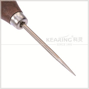 Kearing high quality sew supplies classical handle awl for fixing holes and sewing