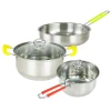 kichen accessories induction metal stainless steel cooking pots and pans cookware sets