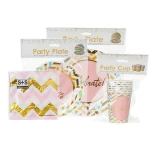 Kids birthday party decoration bronzing theme party supplies