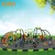 Import kids playground outdoor wooden climbing structure children physical fitness training or challenging project from China