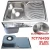 Import Kitchen Stainless Steel Single Bowl Sink With Drain Board from China