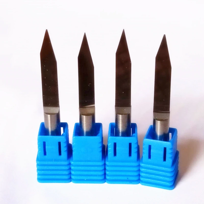 Knife Carbide Engraving Tools Milling Cutters Flat Bottom Mill Cutting Tool Bits V Shape ( 3.175mm 30 Angle 0.2mm)