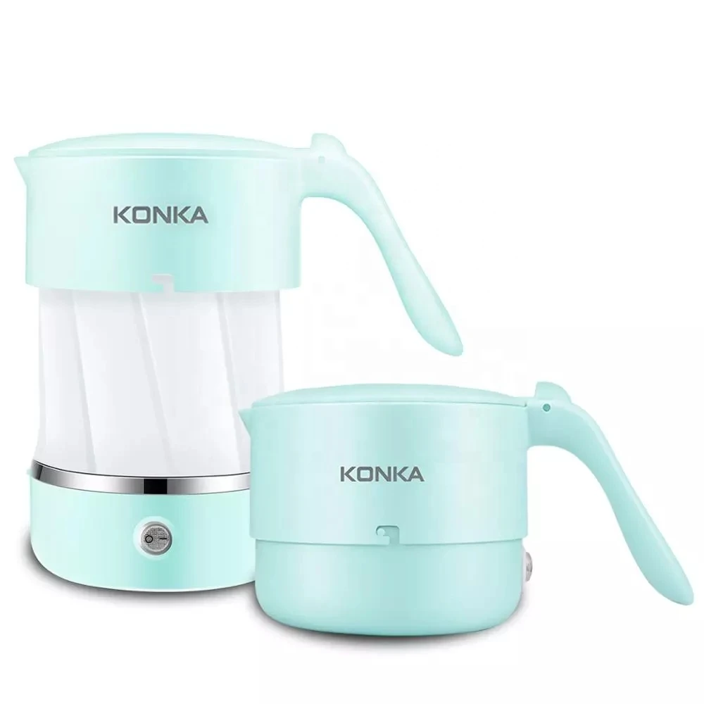 KONKA 0.5L Folding Portable Water Kettle Handheld Electric Water Flask Pot Auto Power-Off Protection Wired Kettle