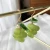 Import Korean version of the summer small fresh fruit green grape earrings crystal fashion web celebrity versatile delicate earrings from China