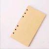 Kraft A5 Hole Punched Refills Inserts Filler Paper Pages for 6-Ring Binder Journal Dairy Day Planner Notebook