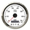 KUS SV Series DN85mm Tachometer 0-7000RPM for Motorcycle Truck Car Bus with 4 LED Alarm Function