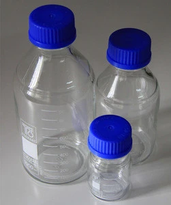 lab uses wide mouth 100ml 250ml 500ml 1000ml 1000 ml laboratory plastic chemical Borosilicate glass reagent bottle of china uses