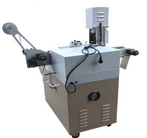 label fabric cutting machine Ultrasonic digital label cutter with labeler for cloth accessories WL-203