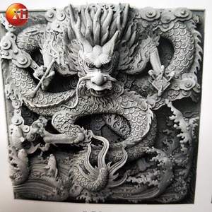Large Outdoor Stone Ancient Chinese Dragon Garden Statue