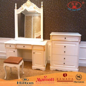 latest design drawer antique bedroom girls table furniture wood vanity dresser