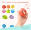 latest natural soft rubber chewy durable smiling zanies ball latex squeaky pet dog toys