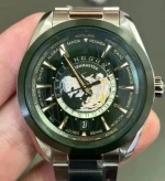 Latest Noob Watch Clean Vs Green Worldtime Waterproof 8938 Movement 904L Steel 43mm Size Green Ceramic Bezel