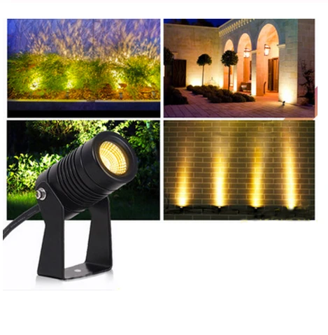 LED COB Garden lighting 3W Outdoor Spike Lawn Lamp Waterproof Lighting Led Light Garden Path Spotlights AC110V 220v 12V