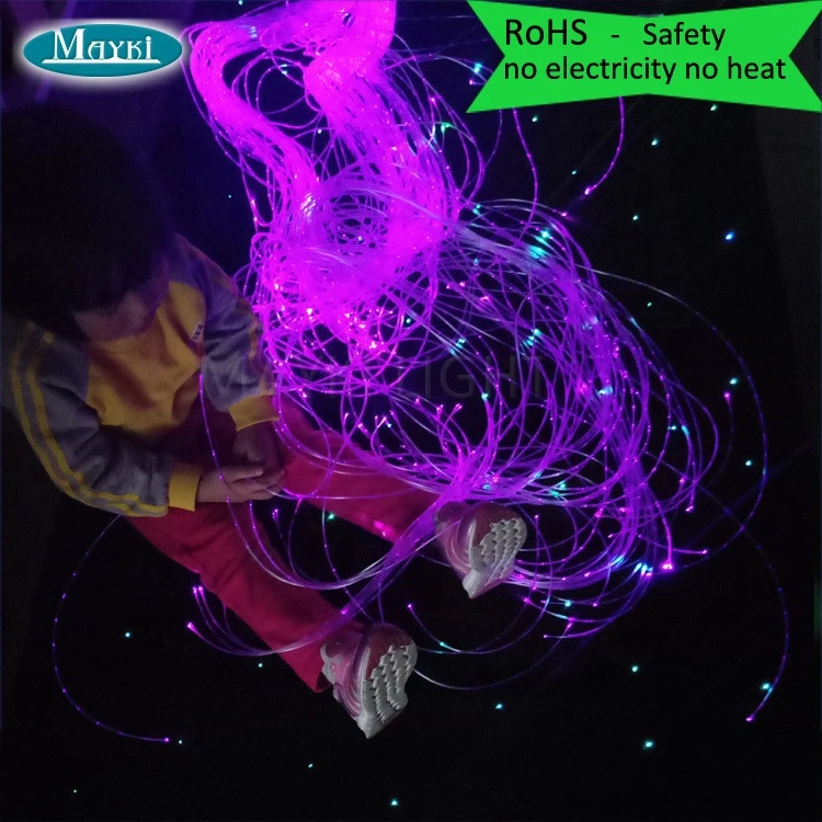 led light sensory toys fiber optic carpet rugs lights for kids educational training