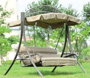 Leisure garden swing chairs patio outdoor double swing chairs