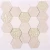 Import Light emperador color customized hexagon glass mosaic mix stone glass mosaic tile from China