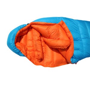 Light Weight Goose Down Mummy Sleeping Bag for Camping