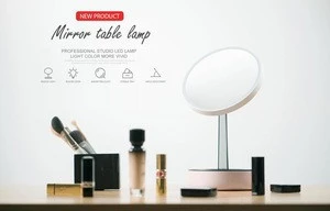 Lighted Makeup Mirror  Vanity Mirror LED Lighted  Cosmetic Mirror LED Lighted  Desk makeup lamp
