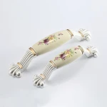 Lilong Best Selling Pull Knobs Cabinet Handles Kitchen Furniture Hardware Accessories Bronze Ceramic Vintage Antique