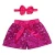 Import Little Girls Sequin Shorts Glitter on both side Toddlers Kid Special Occasion Short Pants 1-10 years Summer Beach 2pcs Set Pink from China