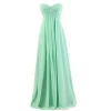 Long Chiffon Wedding Evening Formal Party Ball Gown Prom Strapless Bridesmaid Dress