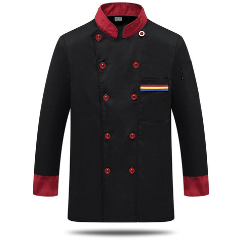 Buy Long Sleeve Chef Clothes Uniform Restaurant Kitchen Cooking Chef ...