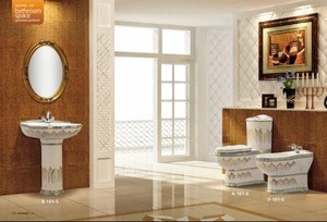 lotus flower Luxury Sanitary ware bathroom suite