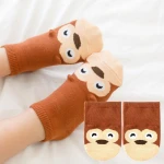Lovely carton personalized fancy kids children cotton infant baby sock cheap baby socks orgabic cotton