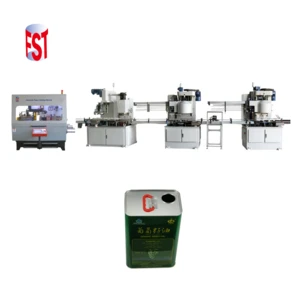 Lubricant Oil Paint 4L Square Tin Can Making Machine